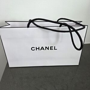 Medium CHANEL Classic White and Black Gift Bag